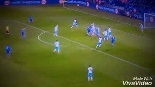 Shinji Okazaki Acrobatic Goal Leicester City Vs Newcastle United (1-0) [14_03_2016] - YouTube