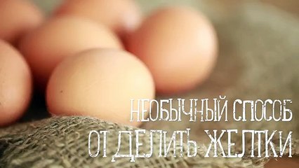 Необычный способ отделить желтки [Рецепты Bon Appetit]