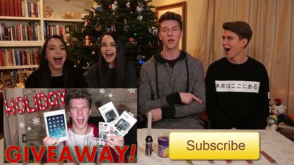 CANDY CANE CHALLENGE + BEAN BOOZLED CHALLENGE! Merrell Twins vs. Key Bros   Collins Key