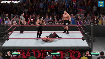 WWE Night Of Champions 2015 | The Undertaker VS Brock Lesnar VS Sting | WWE 2K15 #64