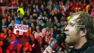 Triple H vs Dean Ambrose Segment WWE RAW 7th March 2016