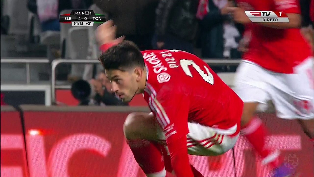 Nathan Junior Goal HD - Benfica 4-1 Tondela - 14-03-2016