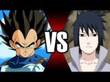 VEGETA VS SASUKE | BATALHA MORTAL | Ei Nerd