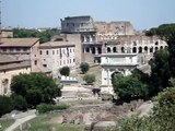 View From Above of the Roman Forum and the Coliseum - June 2009 - Rome, Italy