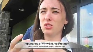 Sarah Ormon Talks Up WhyHire.me