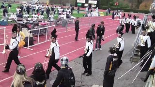 Towson University Band during Halftime and end