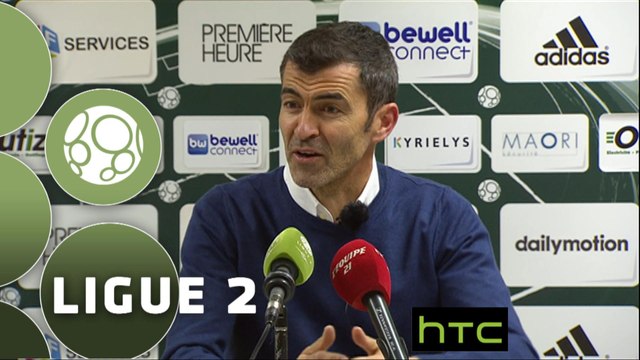 Conférence de presse Red Star FC - AJ Auxerre (0-2) : Rui ALMEIDA (RED) - Jean-Luc VANNUCHI (AJA) - 2015/2016