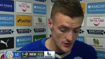 Leicester City 1-0 Newcastle United - Jamie Vardy Post-Match Interview 14.03.2016
