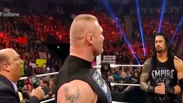 Roman Reigns vs Dean Ambrose vs Brock Lesnar Contract Signing WWE Raw February 8 2016