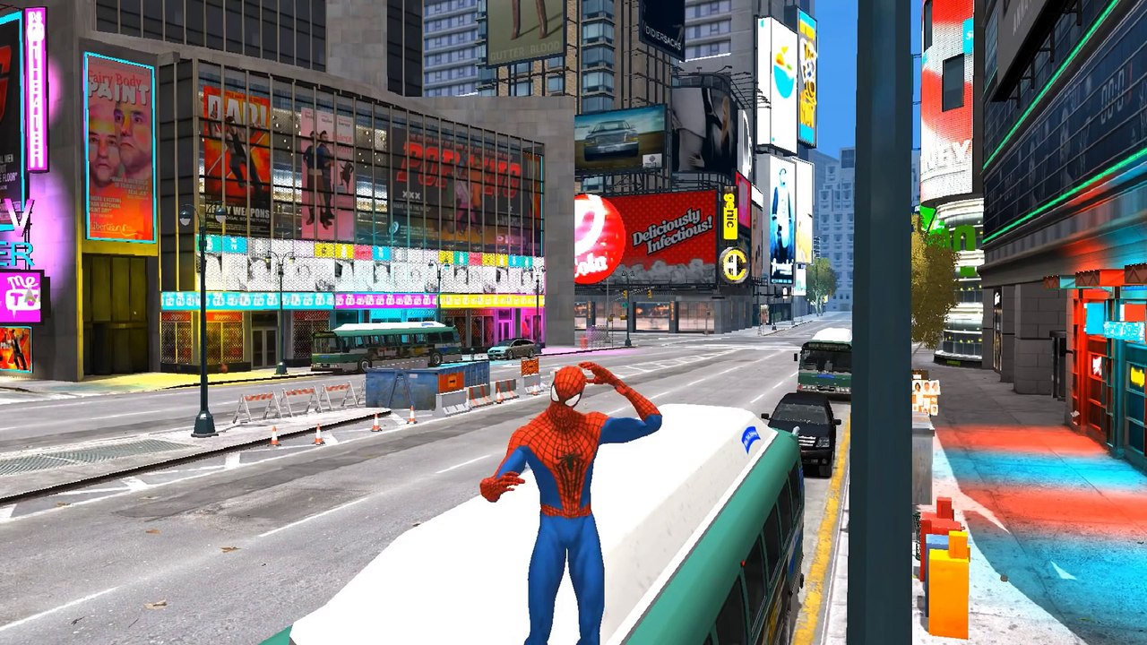 SPECIALE DE NOËL ❄ SPIDERMAN fait la course avec le Père Noël dans un traîneau ❄ Gameplay