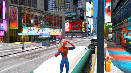 SPECIALE DE NOËL ❄ SPIDERMAN fait la course avec le Père Noël dans un traîneau ❄ Gameplay