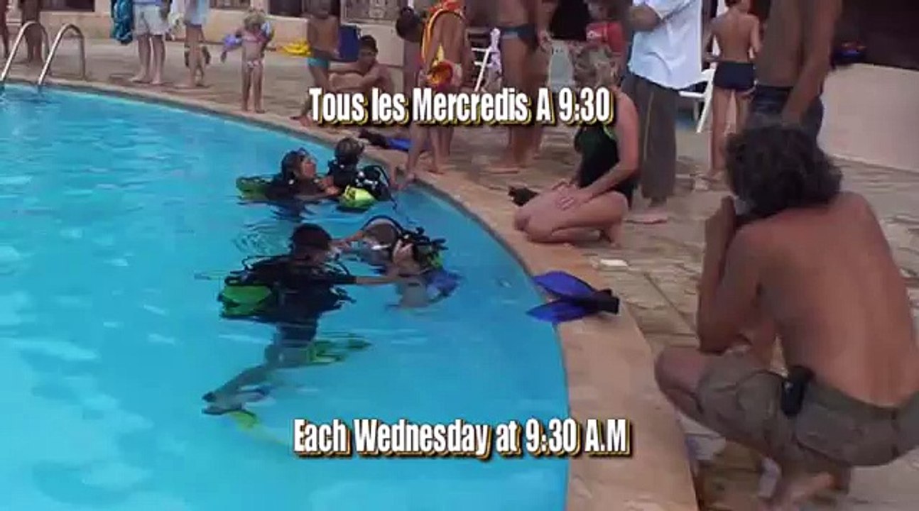 Bapteme de plongee au Camping Esterel Caravaning