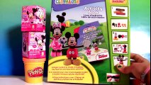 ClayBuddies Mickey Mouse Clubhouse with Minnie Mouse Play-Doh Surprise Eggs Huevos Sorpresa  Mickey Mouse Cartoons