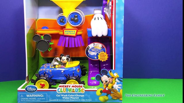 MICKEY MOUSE CLUBHOUSE Disney Mickey Mouse Car Wash a Mickey Mouse Video Toy Unboxing Mickey Mouse Cartoons