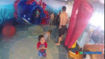 Family Fun in the Mickey Mouse Pool Finding Nemo Splash Pad Disney Cruise Fantasy Play Area for Kids  Mickey Mouse Cartoons