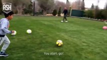 Cristiano Ronaldo & Cristiano Junior Plays Football Together 2016