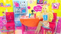 Đồ chơi trẻ em Bé Na & Búp bê Barbie Ken tập 19 Phòng ăn Baby Doll Dinning Room Kids toys