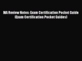 PDF MA Review Notes: Exam Certification Pocket Guide (Exam Certification Pocket Guides) PDF