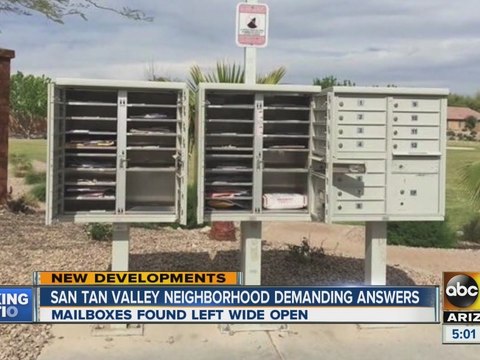 San Tan Valley neighborhood demanding answers about mail incident