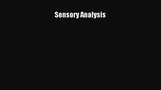 Download Sensory Analysis Ebook
