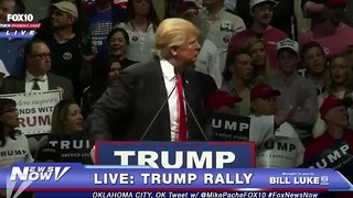 Protester With KKK Endorses Trump Shirt Stands Up at Trump Rally