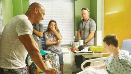 The Rock Visits Children's Hospital