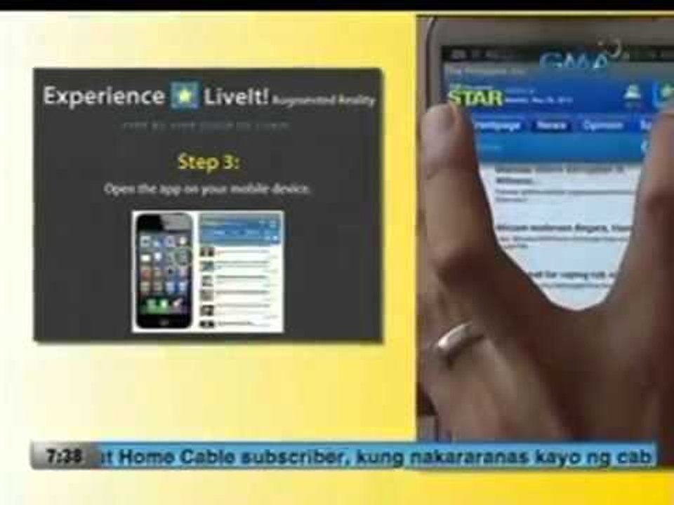 UH LIVE IT_, isang augmented reality service ng...