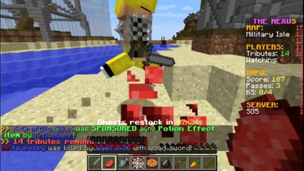 Minecraft Hunger Games W/Senpai Sniper-Senpai people hahaha