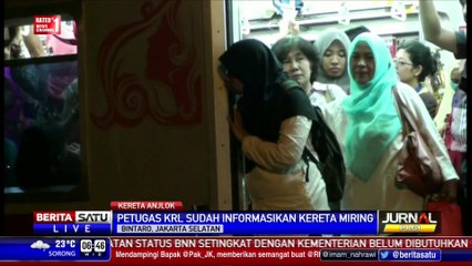 Diduga Overload, KRL Commuterline Tanah Abang-Maja Anjlok di Pesanggrahan