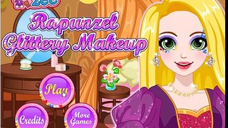 Princess Video Game Rapunzel Glittery Makeup Cutezee.com