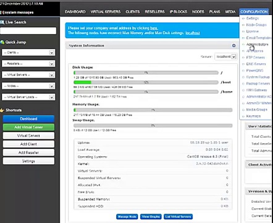 تغيير باسووردادمين لوحة تحكم solusvm
