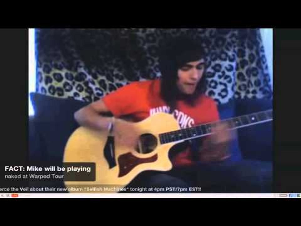 Vic Fuentes Of Pierce The Veil Sings Caraphernalia Acoustic Through Skype Interview!
