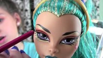 Monster High Catty Noir Doll Costume Makeup Tutorial for Halloween or Cosplay | KITTIESMAM