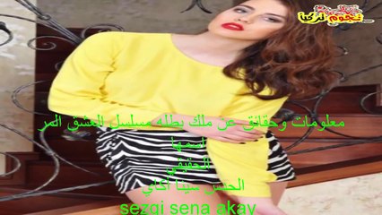 معلومات وحقائق عن ملك بطله مسلسل العشق المر(الحب المر)