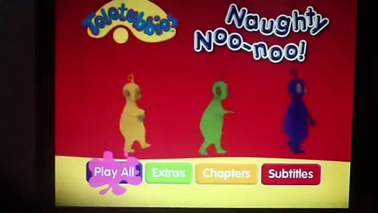 Teletubbies Naughty Noo Noo DVD Menu Walkthrough
