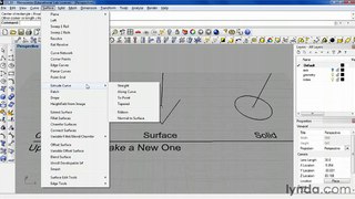 Exploring the Rhino 4.0 geometry menus | lynda.com tutorial