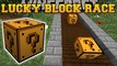 PopularMMOs PAT AND JEN Minecraft: CRAZY ANIMATED LUCKY BLOCK RACE - Lucky Block Mod