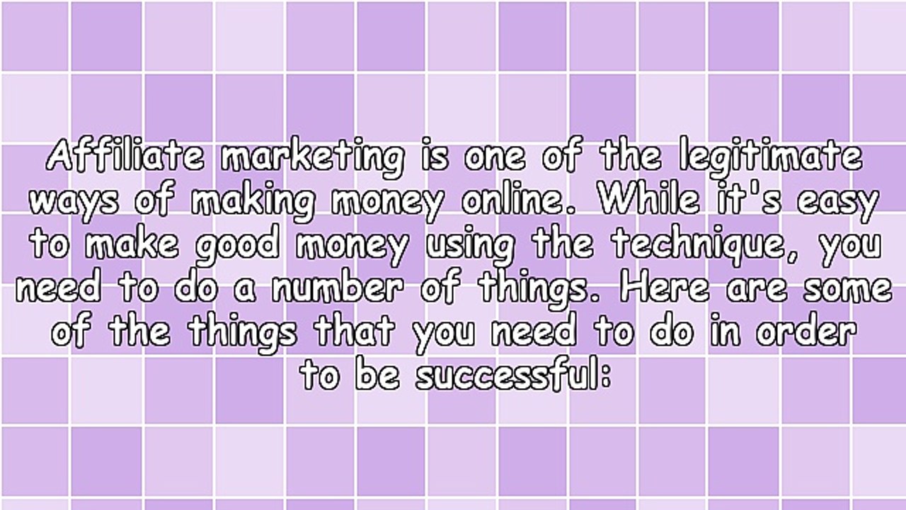 4 Tips On How To Be A Successful Affiliate Marketer