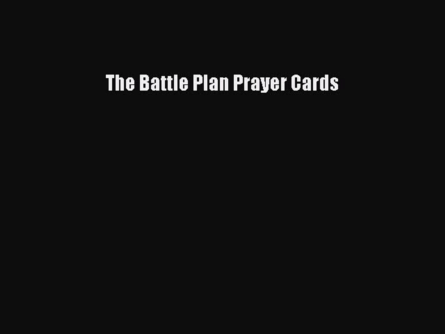 Download The Battle Plan Prayer Cards Pdf Free - 