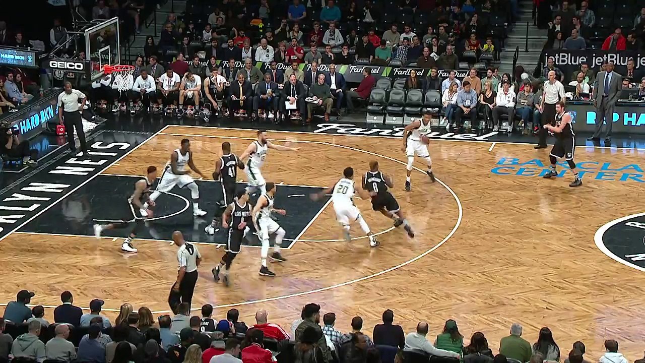 Giannis Antetokounmpo Glides Down the Lane for a Monster Jam