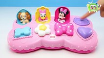 HD Disney Baby Minnie Mouse Bowtique Musical Pop up Pals Surprise Toy Daisy, Fifi and Figa