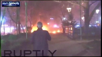 Ankara blast: Immediate aftermath of Guven Park explosion İzle