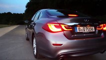 Acceleration Infiniti Q70 hybrid V6 sound exhaust