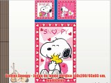 Belltex Snoopy - Juego de funda nórdica 140x200/65x65 cm multicolor