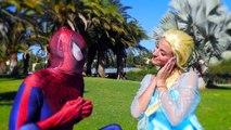 Spiderman vs Venom vs Frozen Elsa - Spiderman Dream in Real Life - Superheroes Movie