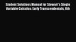 Read Student Solutions Manual for Stewart's Single Variable Calculus: Early Transcendentals