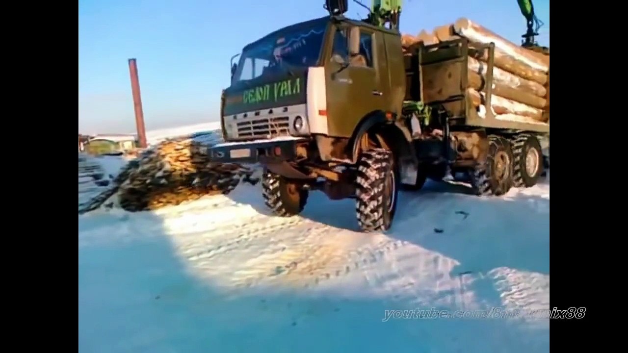 Подборка перегруженных грузовиков (На дыбы)