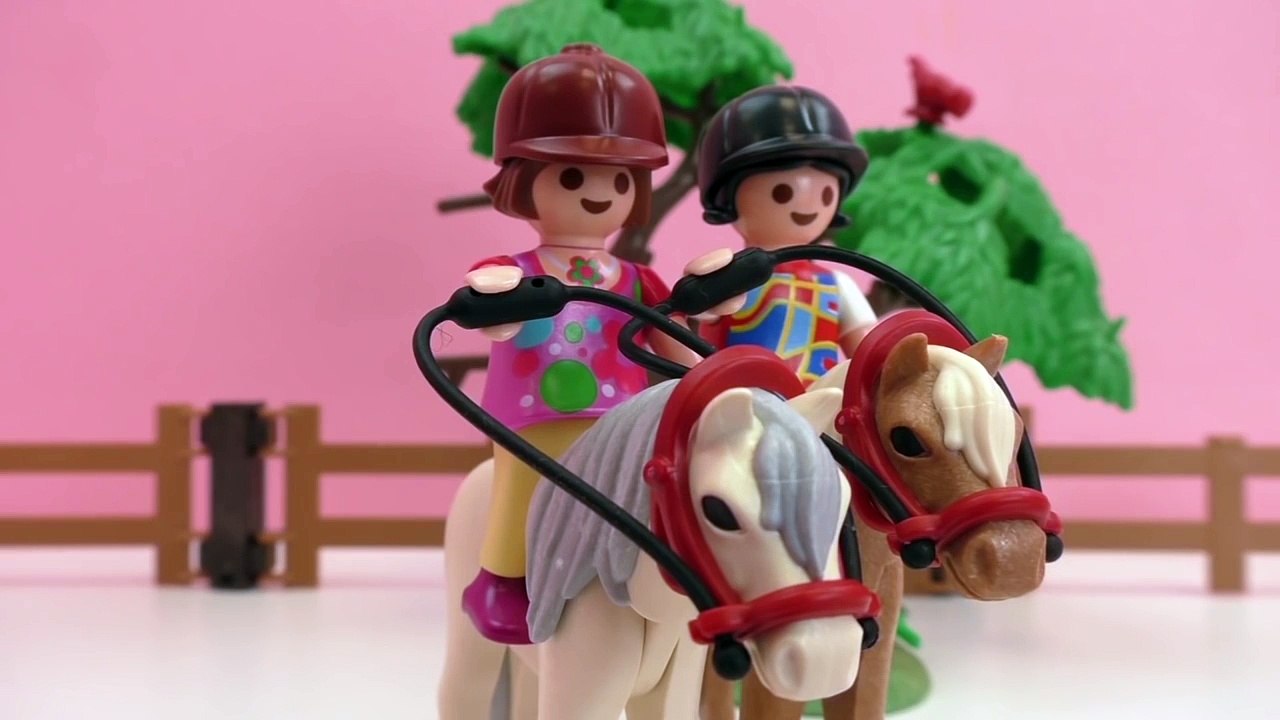 Ecurie Playmobil première heure d’équitation Story | Joue avec moi | Français