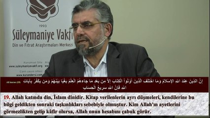 ALi iMRAN (19-25) KURAN SOHBETLERi (05.11.2013)
