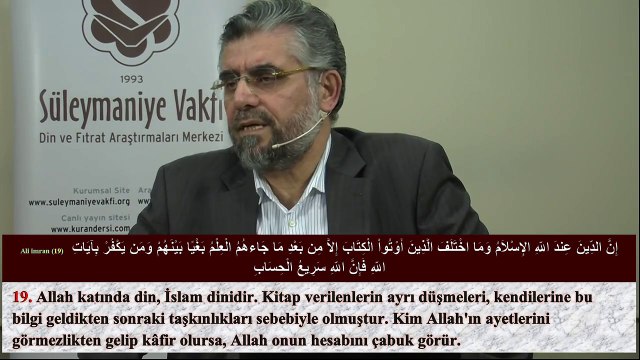 ALi iMRAN (19-25) KURAN SOHBETLERi (05.11.2013)